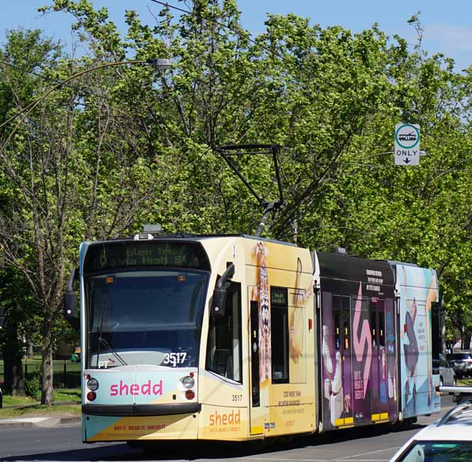 Yarra Trams Combino 3517 Shedd